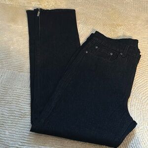 DG2 by Diane Gilman virtual stretch high rise‎ slim leg dark denim jeans sz 12